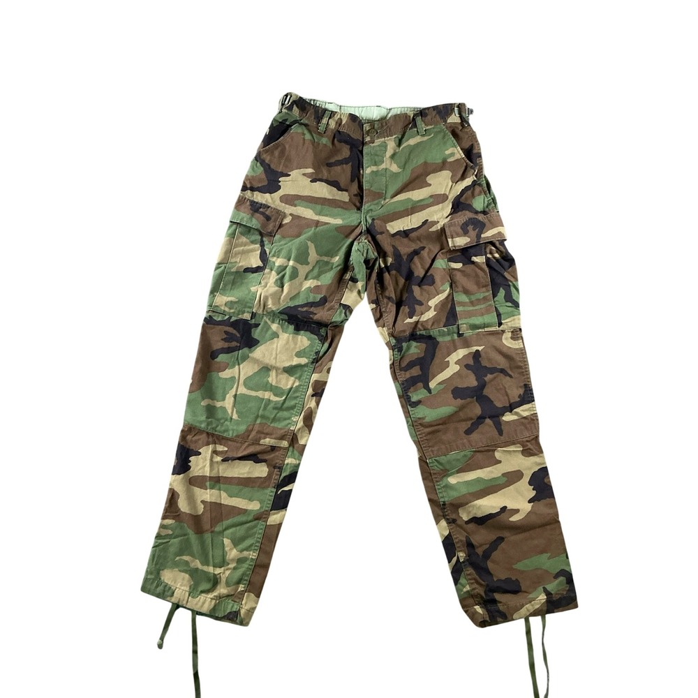 US Military Woodland Camo Combat Trousers Hot Weather Medium Regular Cargo Pants